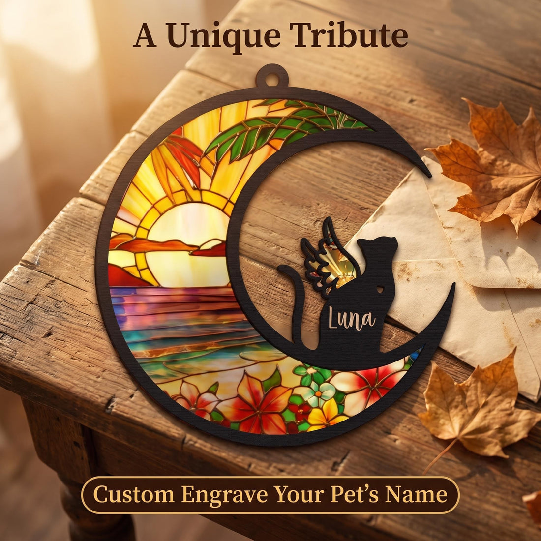 Personalized Cat Memories Suncatcher