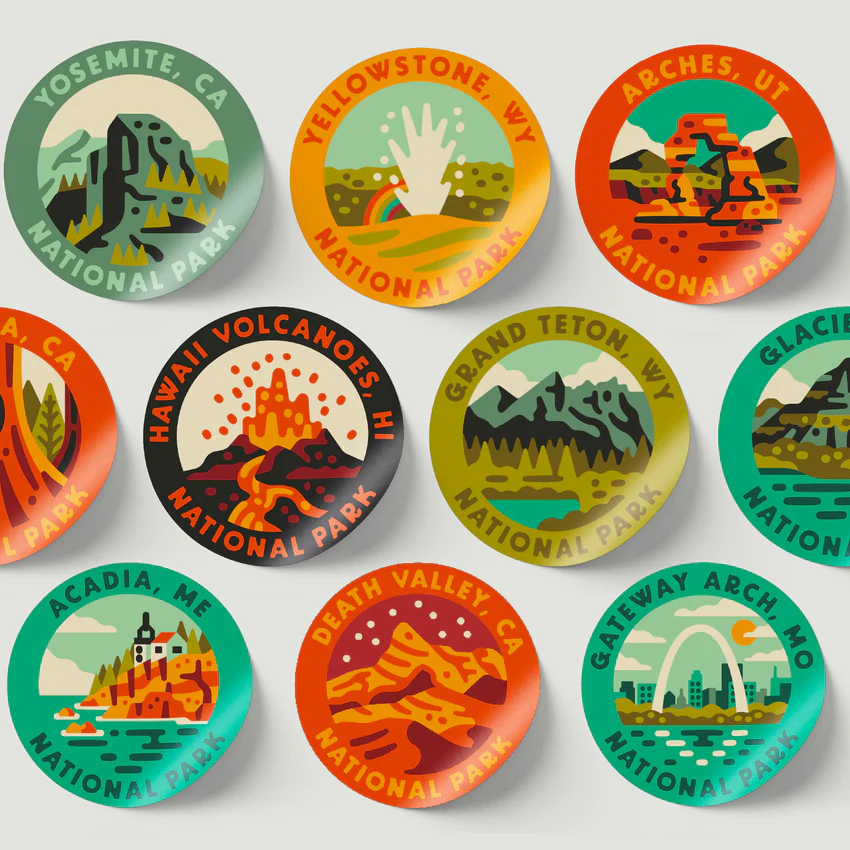 National Park Sticker Bottle | Insulated